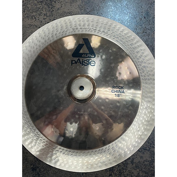 Used Paiste Used Paiste 18in Alpha Rock China Cymbal