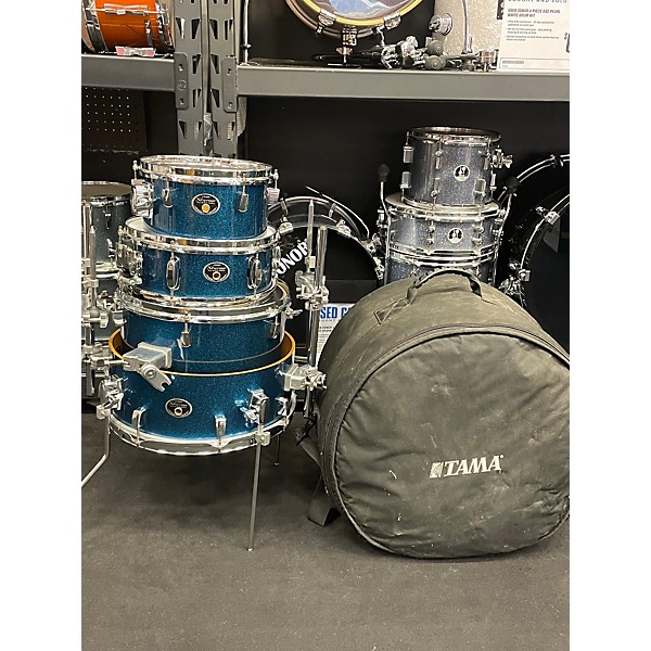 Used TAMA Used TAMA 4 piece Cocktail-jAM Indigo Sparkle Drum Kit