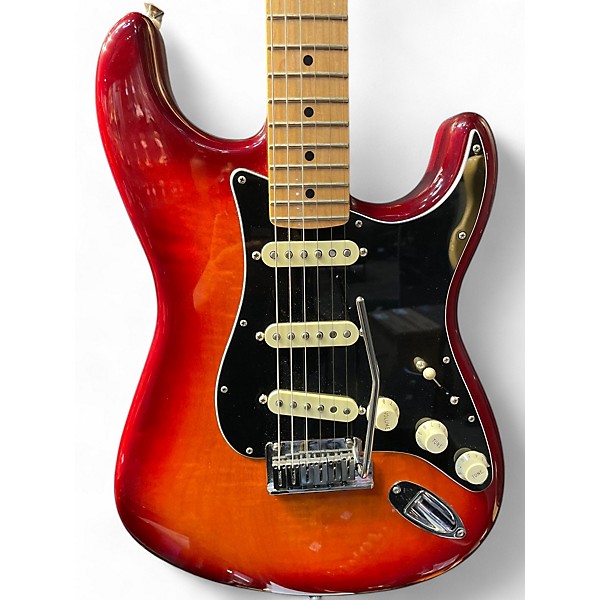 Used Fender Player Stratocaster HSS Cherry Sunburst Solid Body Electric Guitar
