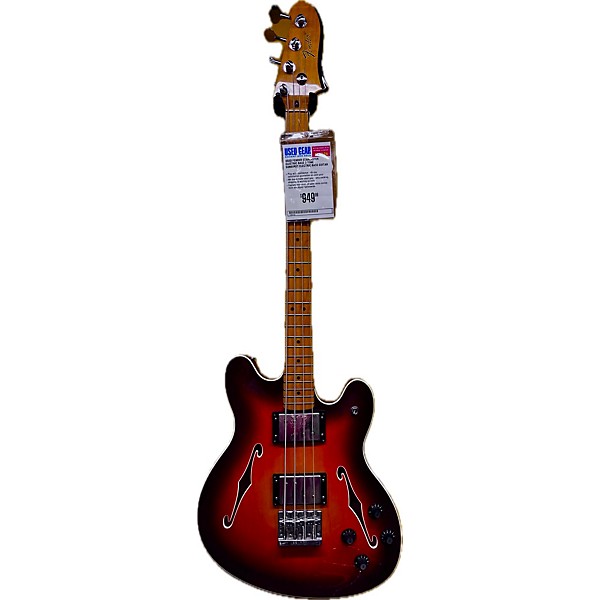 Used Used Fender Starcaster Electric Bass 3 Tone Sunburst Electric Bass Guitar