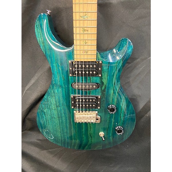 Used PRS Used PRS Se Swamp Ash Special Iris Blue Solid Body Electric Guitar