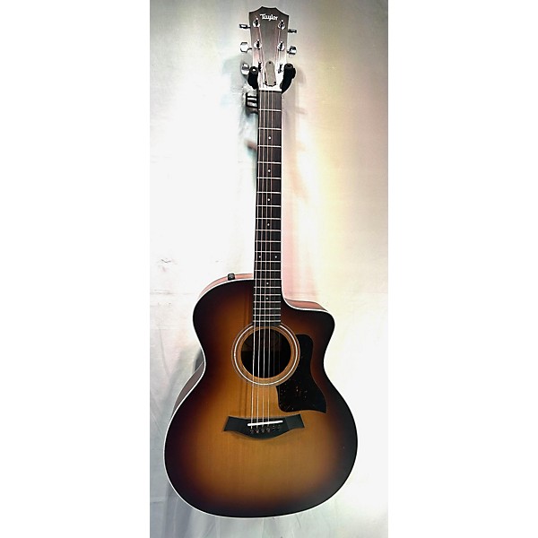 Used Taylor 214CE Koa Acoustic Electric Guitar Sunburst Guitar Center