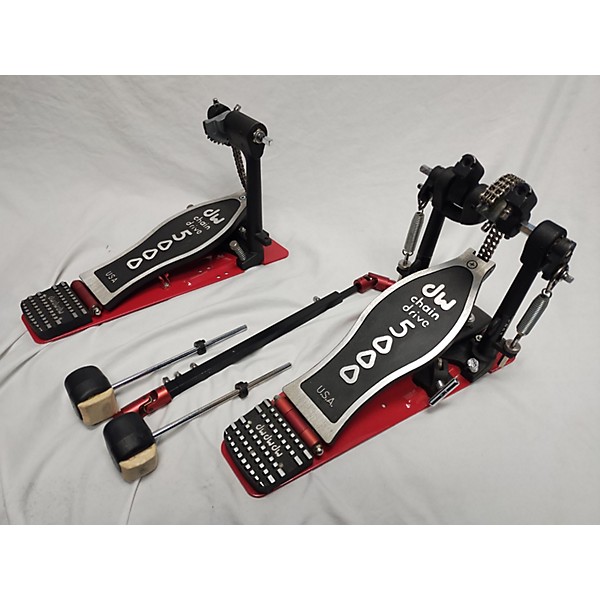 Used DW 5000 Series Double Double Bass Drum Pedal Guitar Center