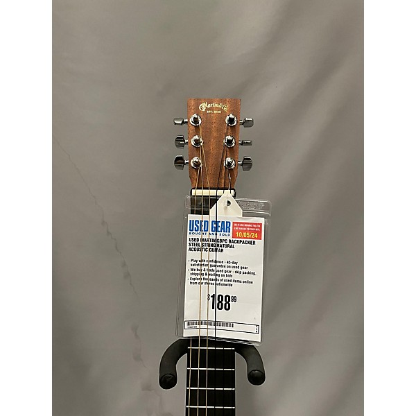 Used Martin GBPC Backpacker Steel String Acoustic Guitar Natural