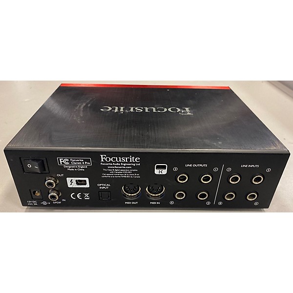 Used Focusrite Clarett 4Pre Audio Interface