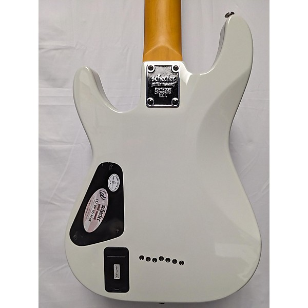 Used Schecter Guitar Research Used Schecter Guitar Research Demon 7 String White Solid Body Electric Guitar