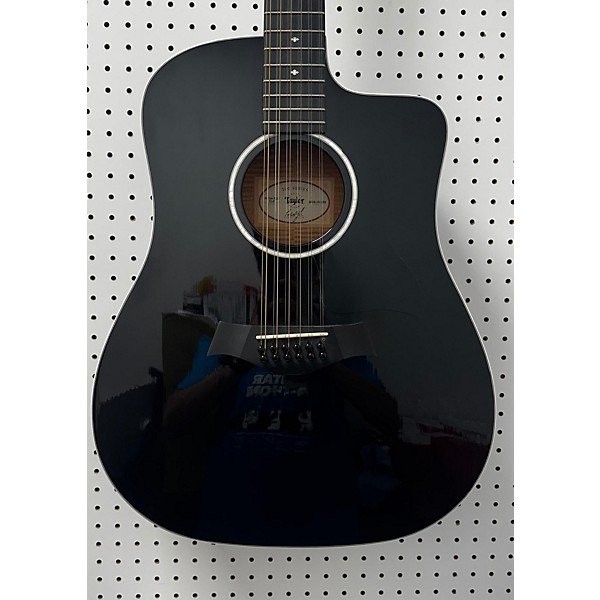 Used Taylor Used Taylor 250CE-BLK DLX Black 12 String Acoustic Guitar