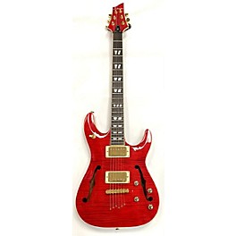 Used Schecter Guitar Research Used Schecter Guitar Research C/SH-1 Trans Red Hollow Body Electric Guitar