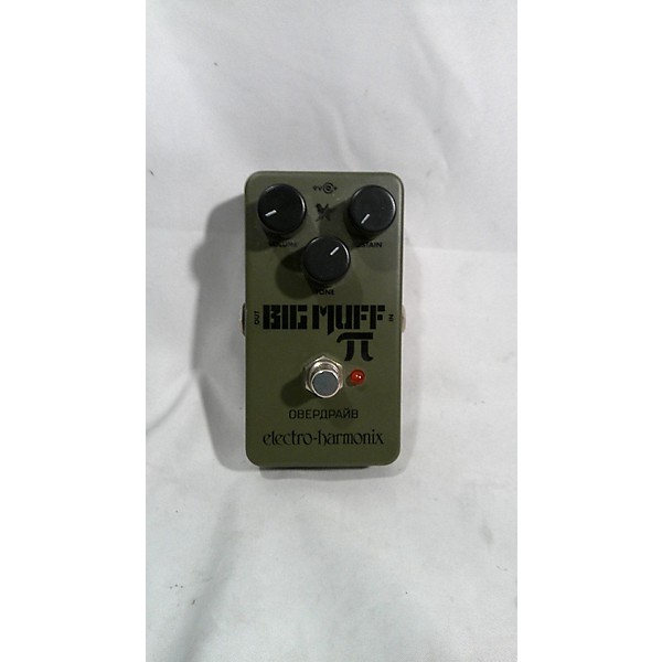 Used Electro-Harmonix Green Russian Big Muff Pi Fuzz Effect Pedal