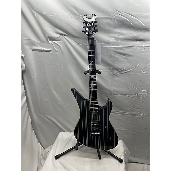 Used Schecter Guitar Research Used Schecter Guitar Research Synyster Gates Signature Custom Black Solid Body Electric Guitar