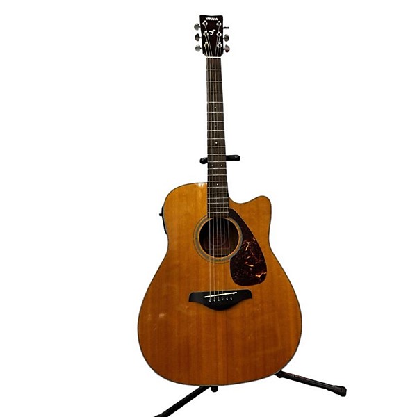 Used Yamaha Used Yamaha FGX700SC Natural Acoustic Electric Guitar