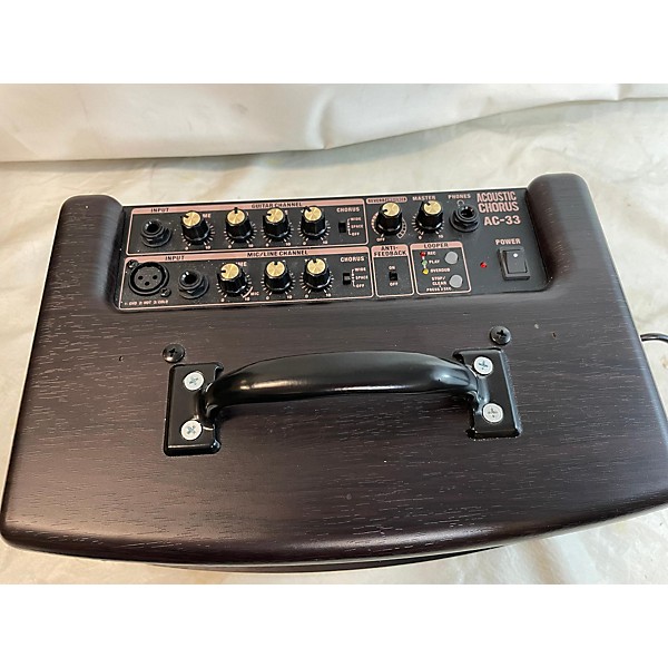 Used Roland AC33RW 30W 2X5 Acoustic Guitar Combo Amp