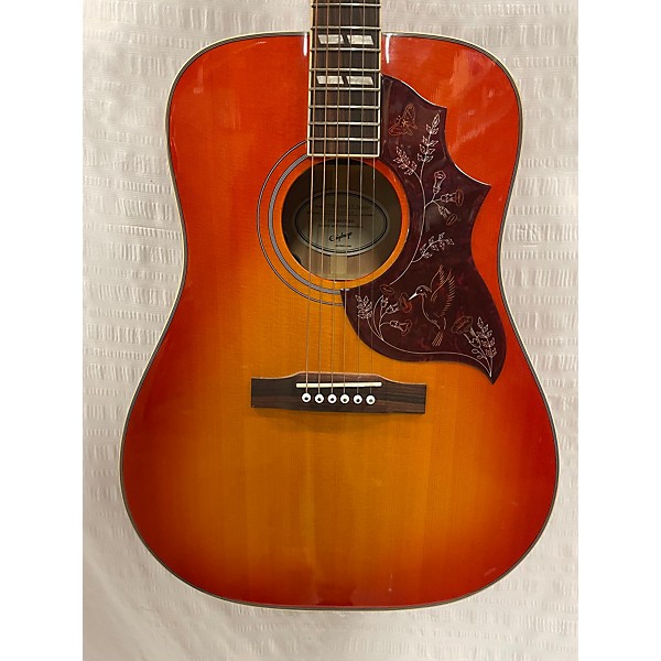 Used Epiphone Hummingbird Acoustic Guitar Cherry Sunburst Guitar Center