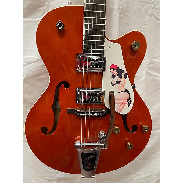 Used Gretsch Guitars Used Gretsch Guitars G5120 Electromatic Orange Hollow Body Electric Guitar