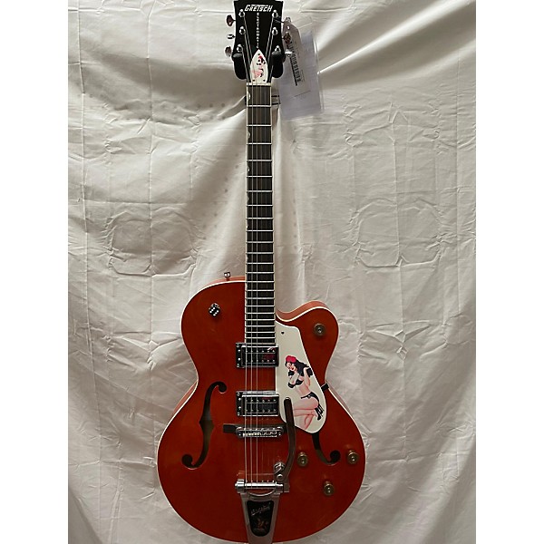 Used Gretsch Guitars Used Gretsch Guitars G5120 Electromatic Orange Hollow Body Electric Guitar