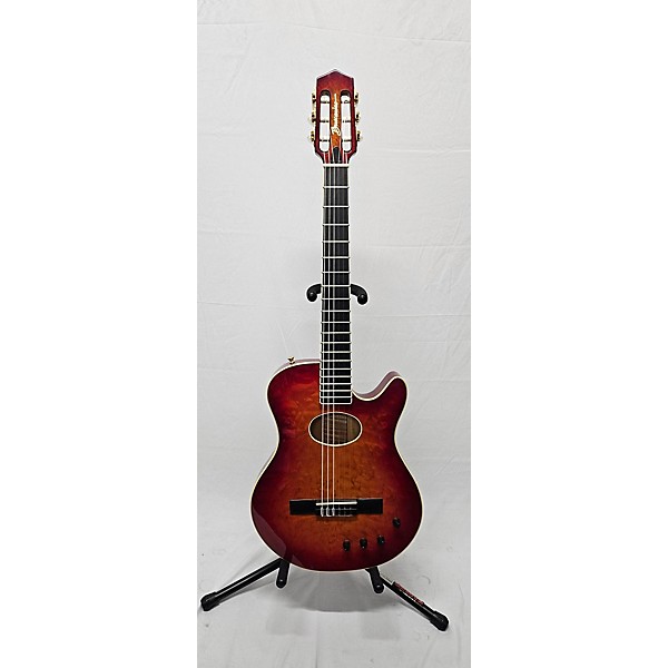 Used Buscarino Used Buscarino STARLIGHT CLASSICAL FIGURED CHERRY BURST Classical Acoustic Electric Guitar