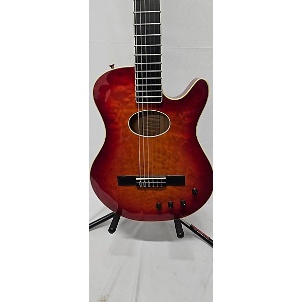 Used Buscarino Used Buscarino STARLIGHT CLASSICAL FIGURED CHERRY BURST Classical Acoustic Electric Guitar