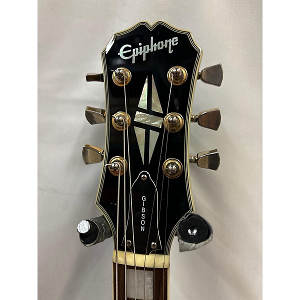 Used Epiphone Used Epiphone Les Paul Custom Black Solid Body Electric Guitar