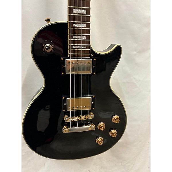 Used Epiphone Used Epiphone Les Paul Custom Black Solid Body Electric Guitar