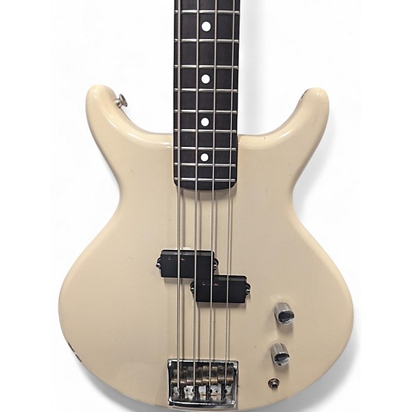 Used Washburn Scavenger White Electric Bass Guitar