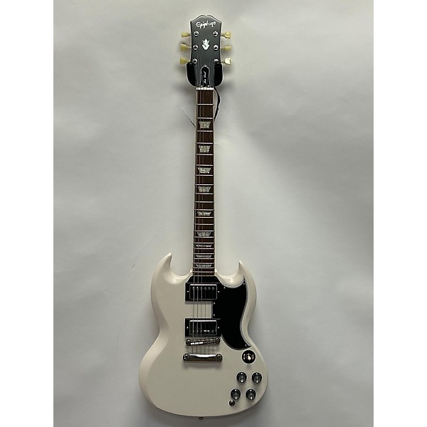 Used Epiphone Used Epiphone Inspired By 1961 SG Standard White Solid Body Electric Guitar