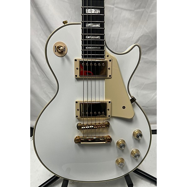 Used Epiphone Used Epiphone Les Paul Custom Antique White Solid Body Electric Guitar