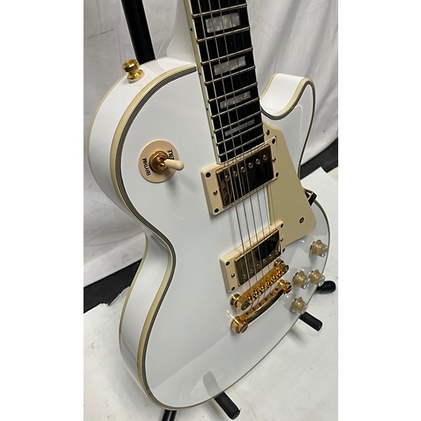 Used Epiphone Used Epiphone Les Paul Custom Antique White Solid Body Electric Guitar