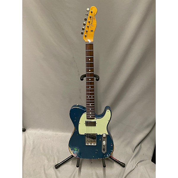 Used Fender Used Fender Custom Shop Limited Edition 60s HS Relic Telecaster Lake Placid Blue Over Blue Flower Solid Body E...