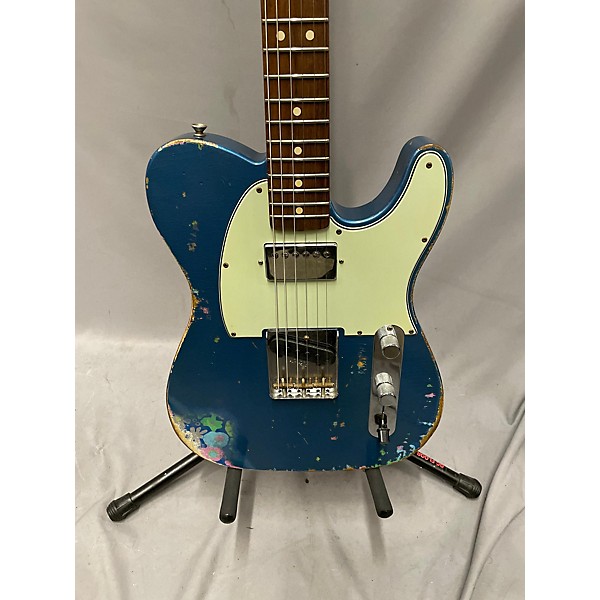 Used Fender Used Fender Custom Shop Limited Edition 60s HS Relic Telecaster Lake Placid Blue Over Blue Flower Solid Body E...