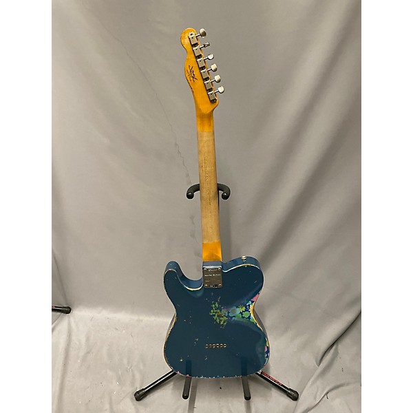 Used Fender Used Fender Custom Shop Limited Edition 60s HS Relic Telecaster Lake Placid Blue Over Blue Flower Solid Body E...