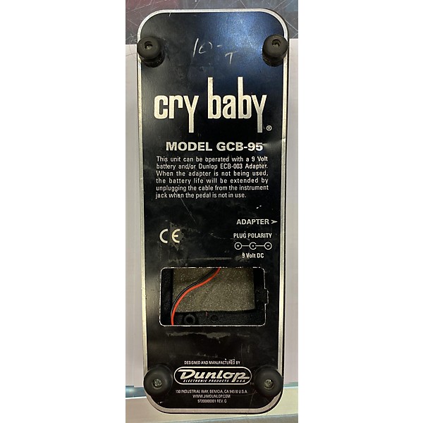 Used Dunlop GCB95 Original Crybaby Wah Effect Pedal