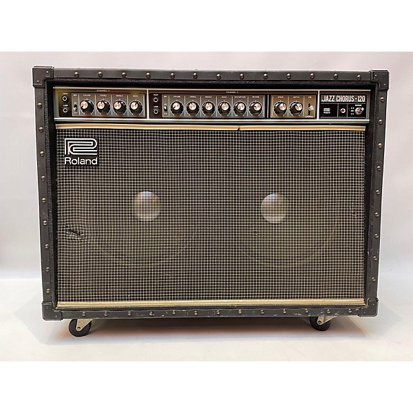 Used Roland 1985 JC120 Jazz Chorus 2x12 Guitar Combo Amp Guitar Center