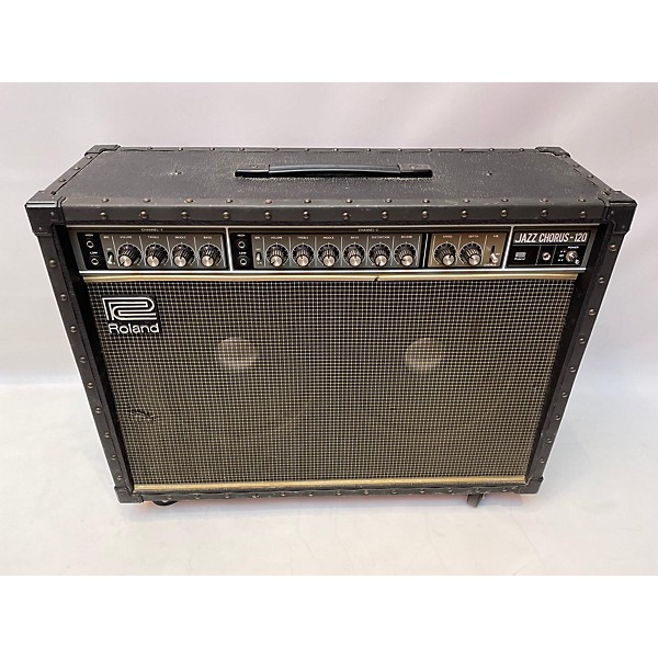 Used Roland 1985 JC120 Jazz Chorus 2x12 Guitar Combo Amp Guitar Center