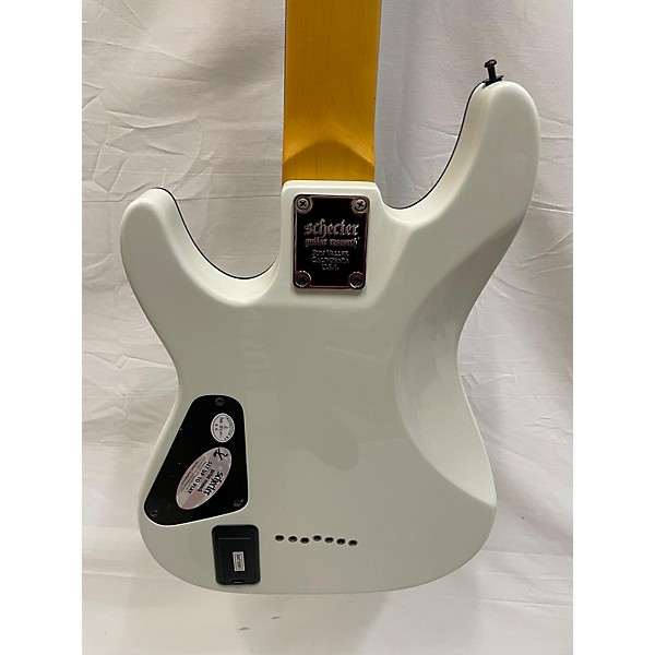 Used Schecter Guitar Research Used Schecter Guitar Research Demon 7 String White Solid Body Electric Guitar