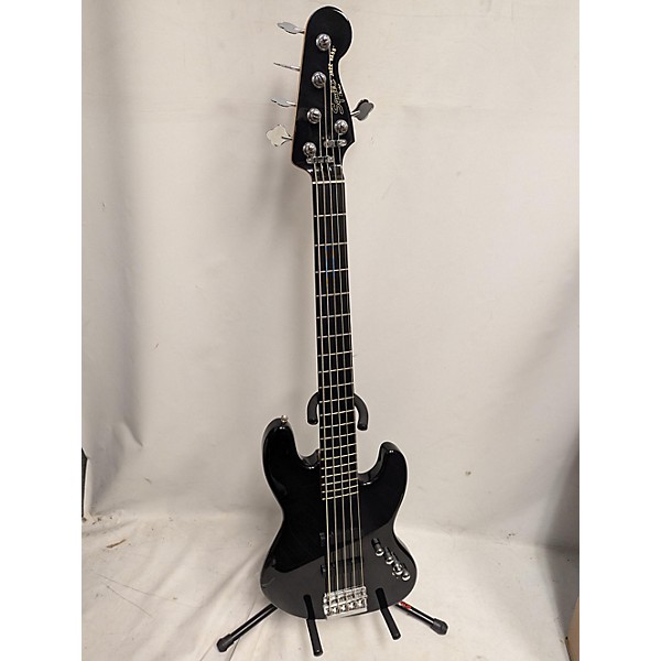 Used Squier Deluxe Jazz Bass Active V 5 String Electric Bass Guitar