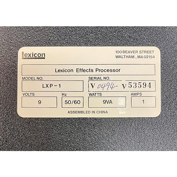 Used Lexicon LXP1 Effect Pedal