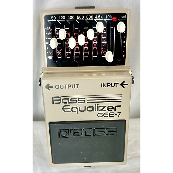 Used BOSS GEB7 7 Band Bass Equalizer Bass Effect Pedal