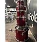 Used Sonare Used Sonare 5 piece AQX STAGE RED GLITTER Drum Kit