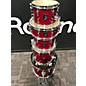 Used Sonare Used Sonare 5 piece AQX STAGE RED GLITTER Drum Kit