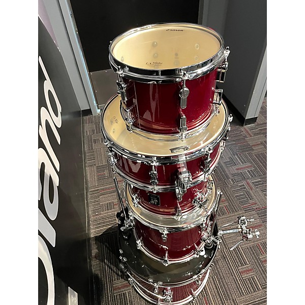 Used Sonare Used Sonare 5 piece AQX STAGE RED GLITTER Drum Kit