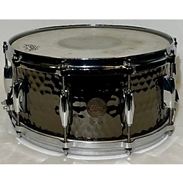 Used Gretsch Drums Used Gretsch Drums 14X6.5 Hand Hammered Snare Drum Drum Nickel Over Brass