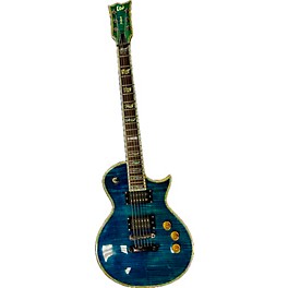 Used ESP LTD EC1000 Deluxe Trans Blue Solid Body Electric Guitar