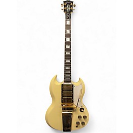 Used Gibson 1963 Les Paul SG Custom Reissue (Maestro Vibrola) Classic White Solid Body Electric Guitar