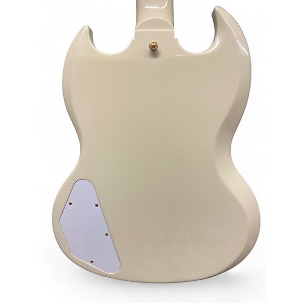 Used Gibson 1963 Les Paul SG Custom Reissue (Maestro Vibrola) Classic White Solid Body Electric Guitar