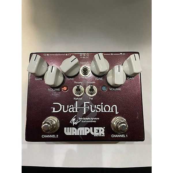 Used Wampler Used Wampler Dual Fusion Tom Quayle Signature Overdrive Effect Pedal