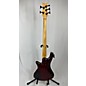 Used Used Schecter Guitar Research Stiletto Custom 5 String Ruby Electric Bass Guitar