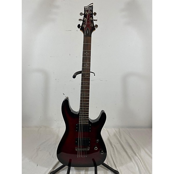 Used Schecter Guitar Research Used Schecter Guitar Research Demon 6 Trans Red Solid Body Electric Guitar