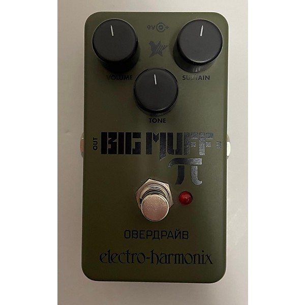 Used Electro-Harmonix Green Russian Big Muff Pi Fuzz Effect Pedal