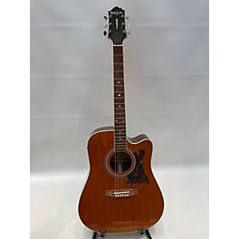 Used Landscape Audio Used 2020 Epiphone DR500MCE Masterbuilt Natural Acoustic Electric Guitar