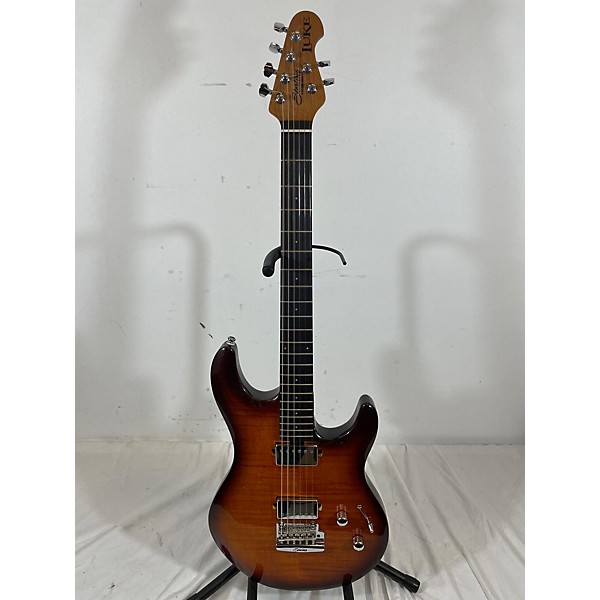 Used Used Sterling By Music Man Luke Flame Maple Hazel Burst Solid Body Electric Guitar